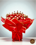 Ferrero Rocher red rose queen’s crown chocolate bouquet (red & gold)